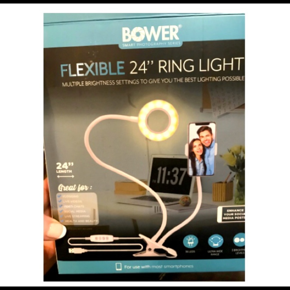 Ring Light BOWER 24” flexible for desktop LED - Picture 2 of 5